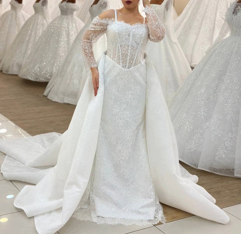 Magnifique Robe de Mariée Sirène Luxury