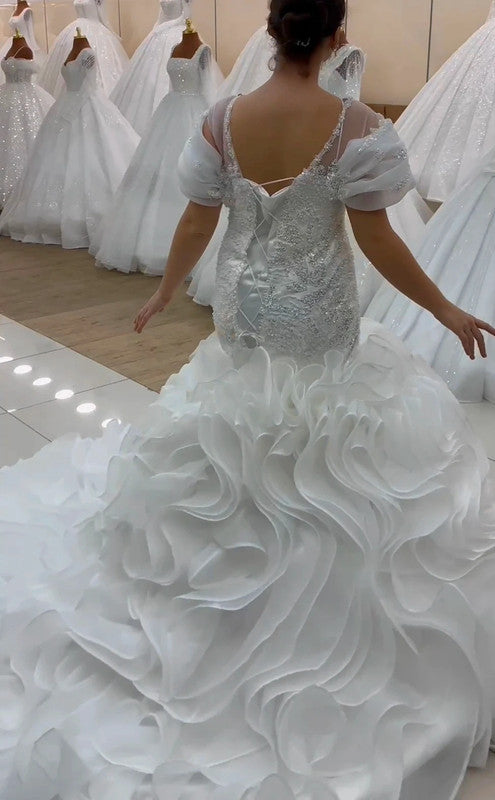 Magnifique Robe de Mariée Sirène Luxury