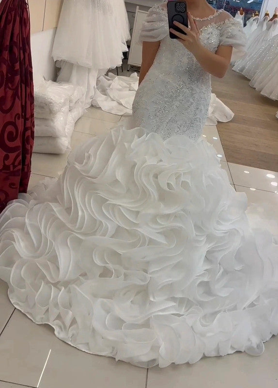 Magnifique Robe de Mariée Sirène Luxury