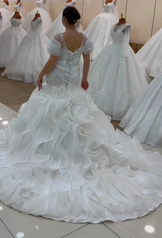 Magnifique Robe de Mariée Sirène Luxury