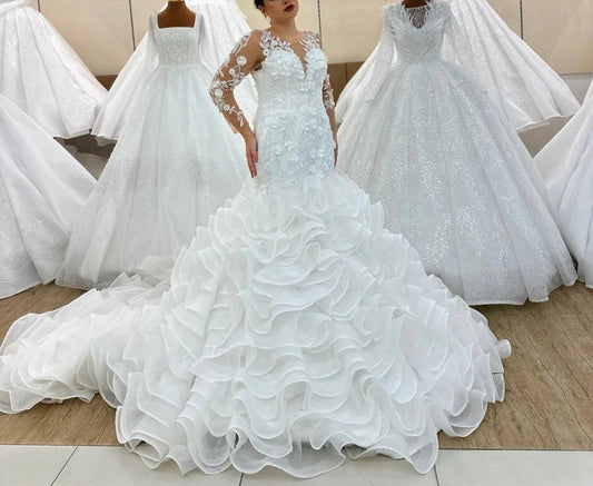 Magnifique Robe de Mariée Sirène Luxury