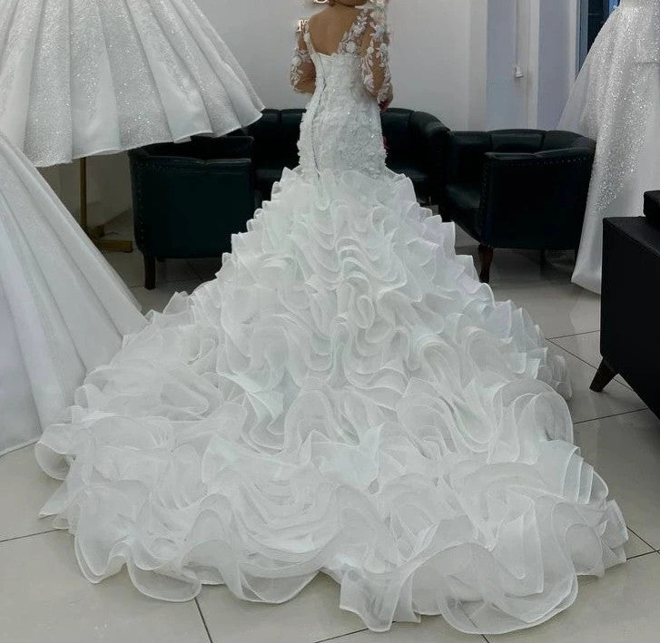 Magnifique Robe de Mariée Sirène Luxury