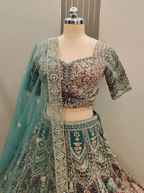 Magnifique Lehenga Luxury Bleu