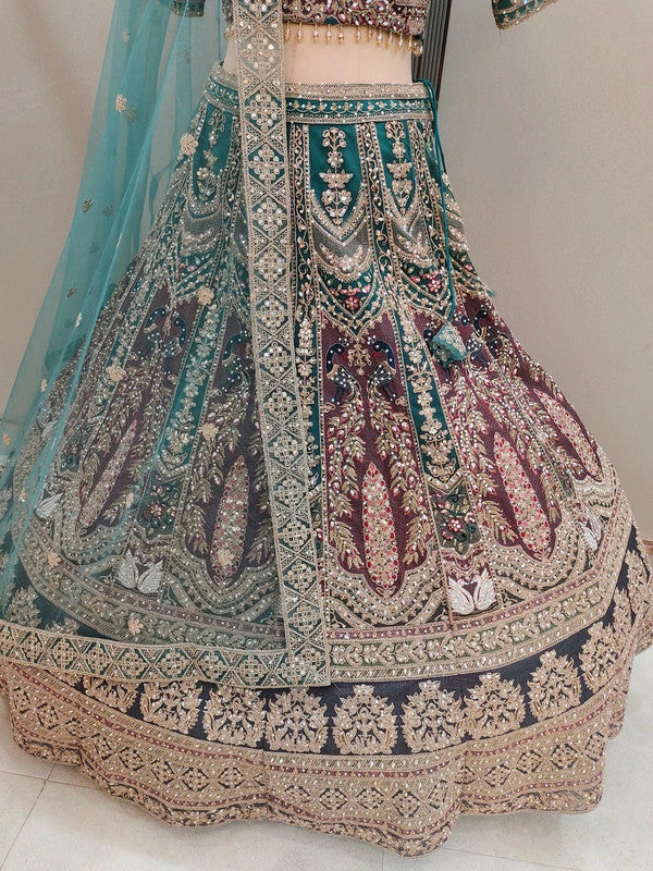 Magnifique Lehenga Luxury Bleu