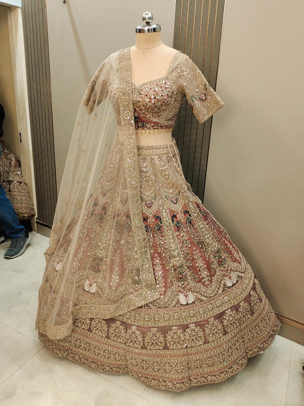 Magnifique Lehenga Luxury Beige
