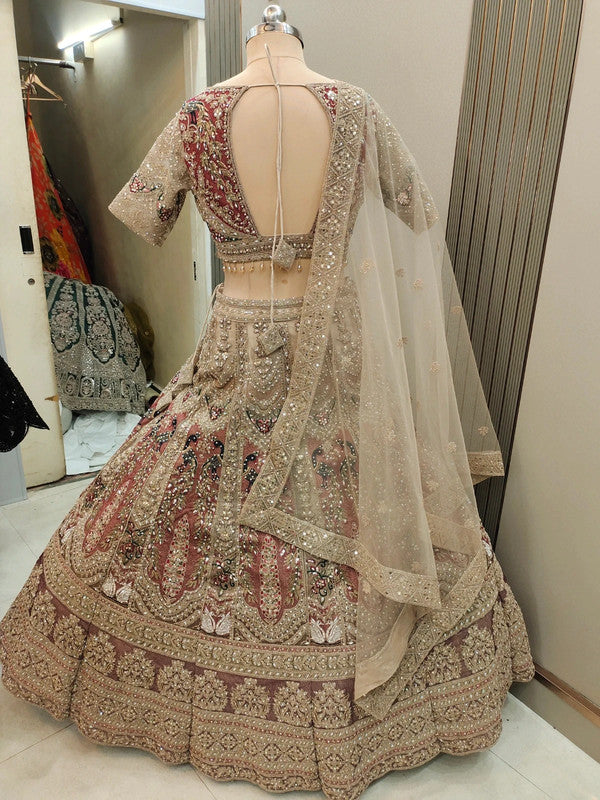 Magnifique Lehenga Luxury Beige