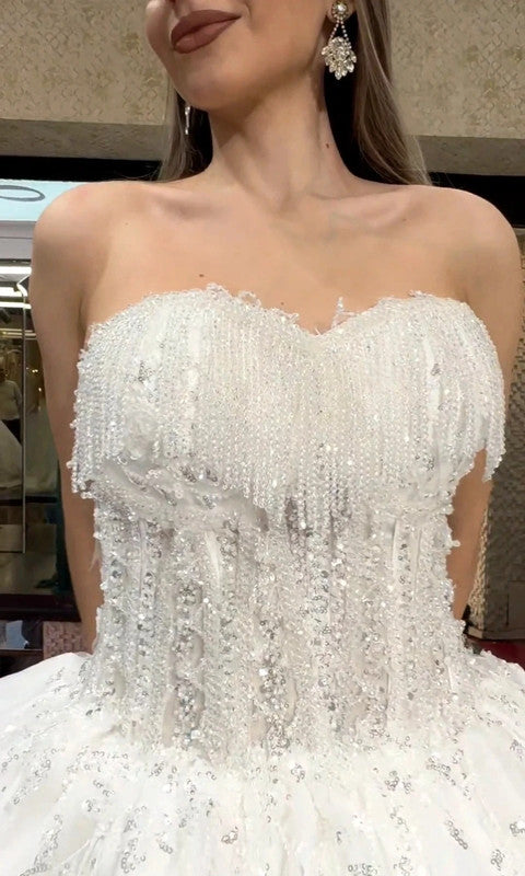 Magnifique Robe de Mariée Princesse Luxury