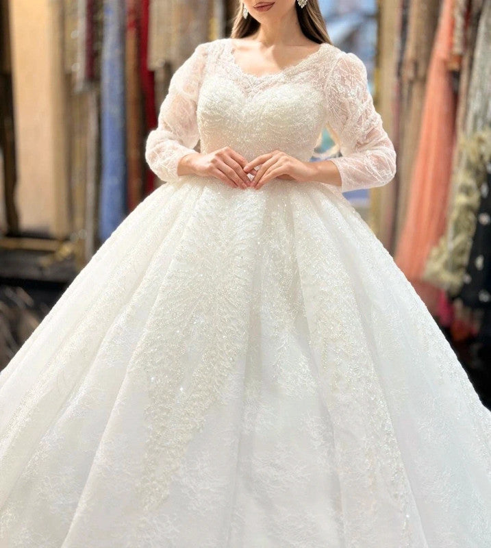 Magnifique Robe de Mariée Princesse Luxury