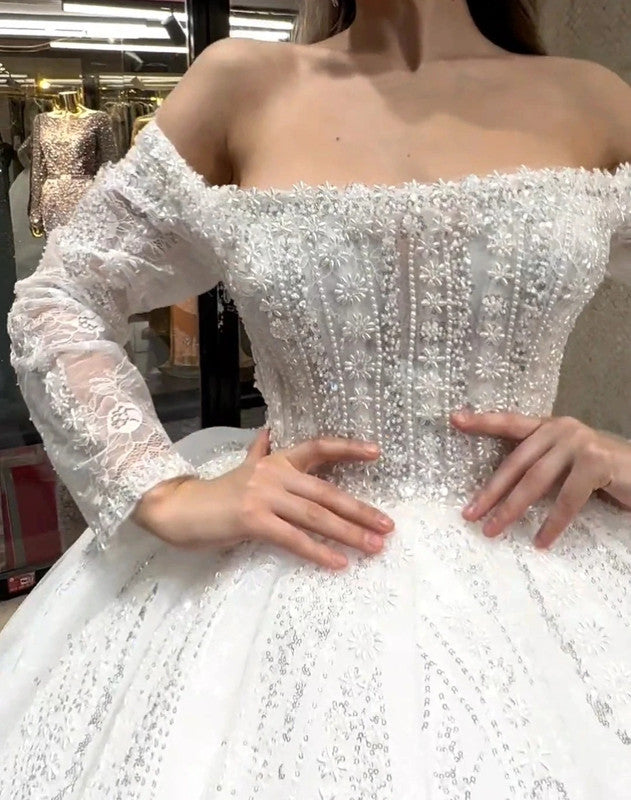 Magnifique Robe de Mariée Princesse Luxury
