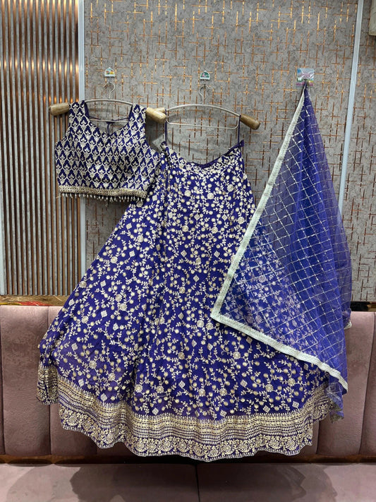 Magnifique Lehenga Luxury Violet