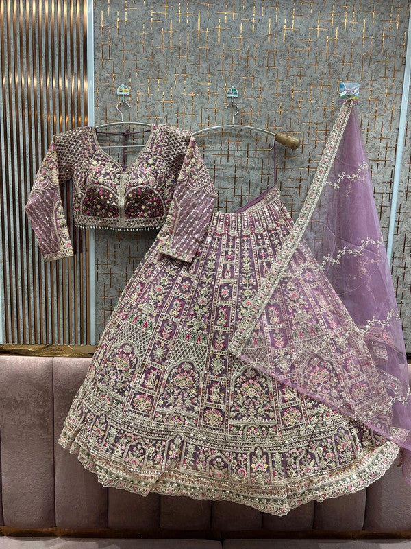 Magnifique Lehenga Luxury Violet
