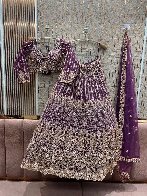 Magnifique Lehenga Luxury Violet