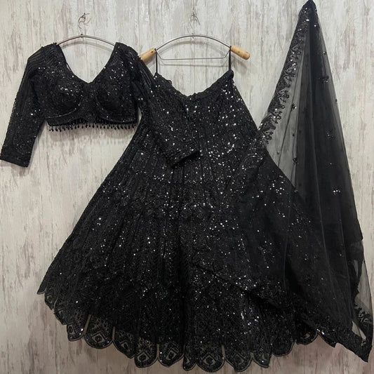 Magnifique Lehenga Noir