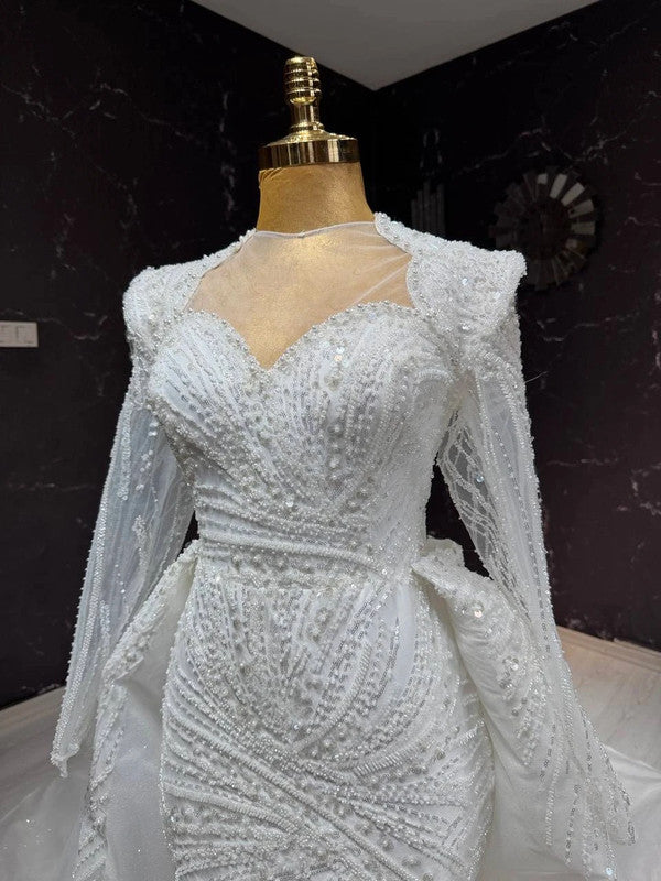 Magnifique Robe de Mariée Sirène Luxury