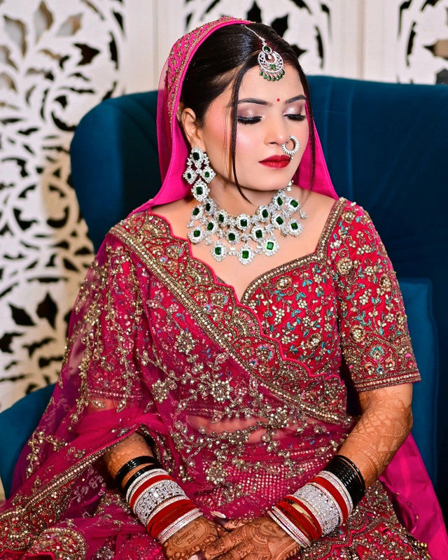 Magnifique Lehenga Luxury Rose