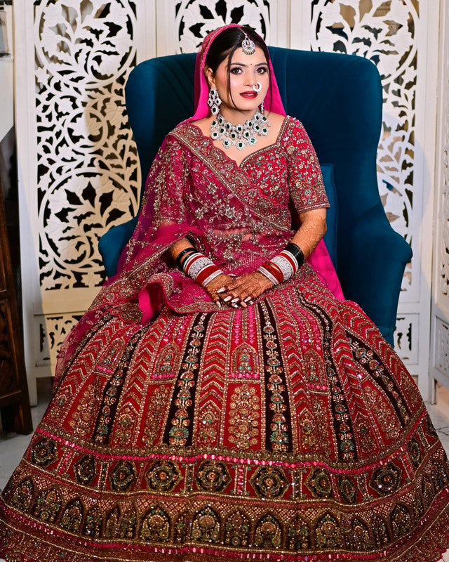 Magnifique Lehenga Luxury Rose