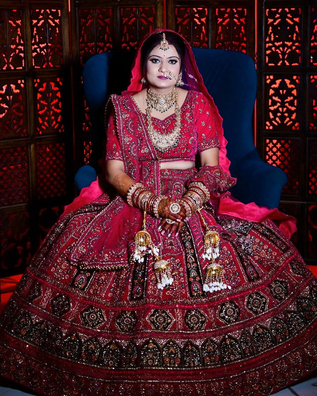 Magnifique Lehenga Luxury Rose