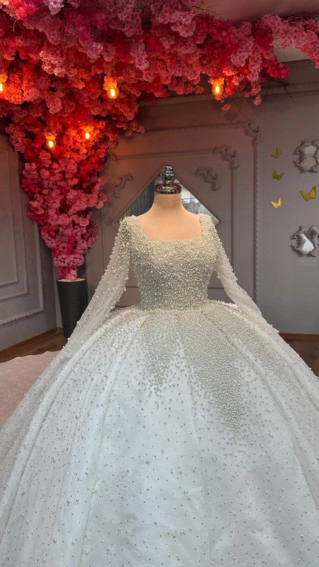 Magnifique Robe de Mariée Princesse Luxury avec Voile