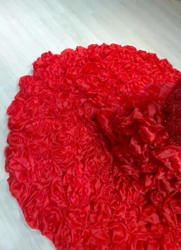 Magnifique Robe de Mariée Sirène Rouge Luxury