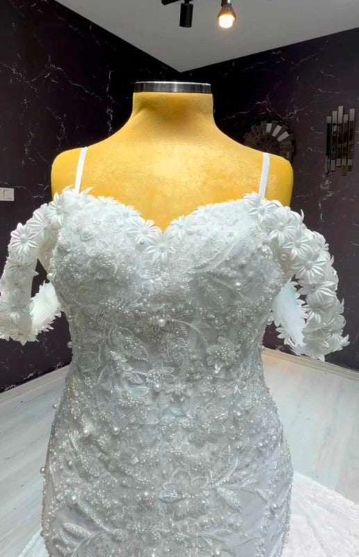 Magnifique Robe de Mariée Sirène Luxury