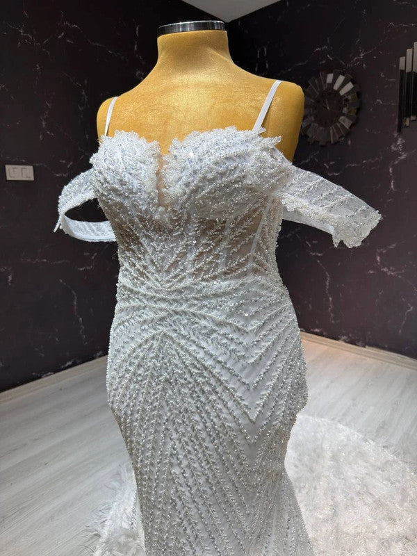 Magnifique Robe de Mariée Sirène Luxury
