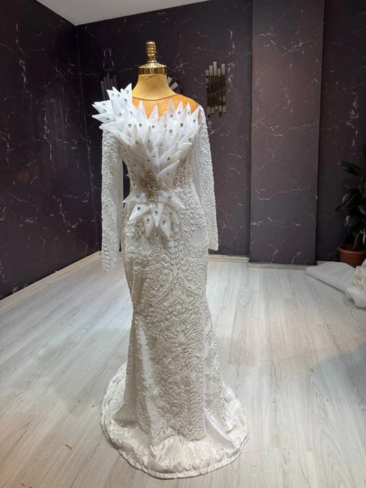 Magnifique Robe de Mariée Sirène Luxury