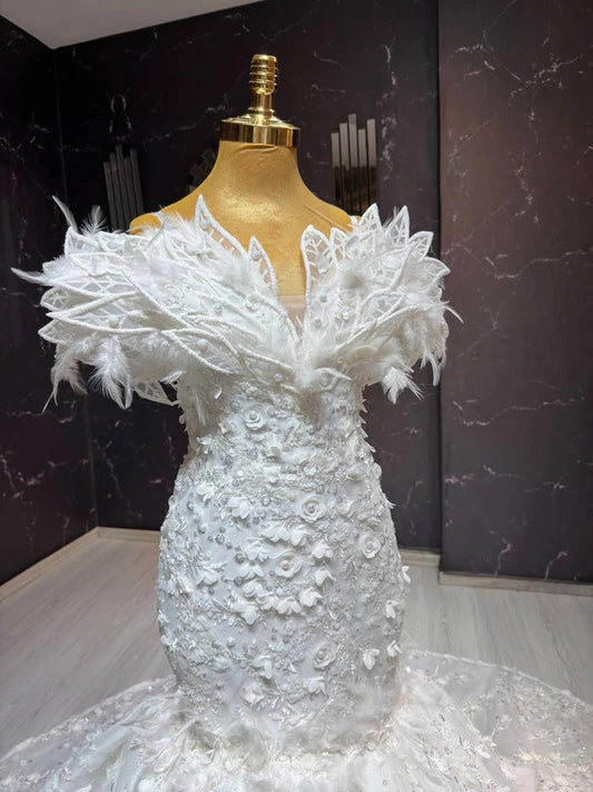 Magnifique Robe de Mariée Sirène Luxury