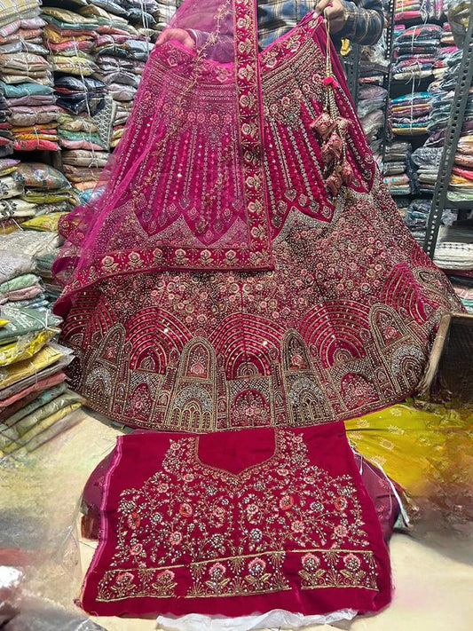 Magnifique Lehenga Luxury Rose