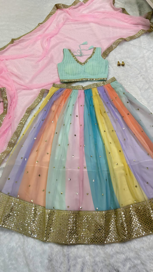 Lehenga Multicolores Luxury