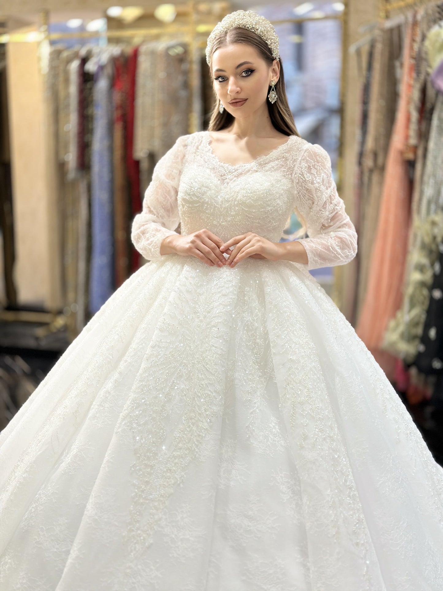 Robe de Mariée Princesse Luxury avec Cercle inclus