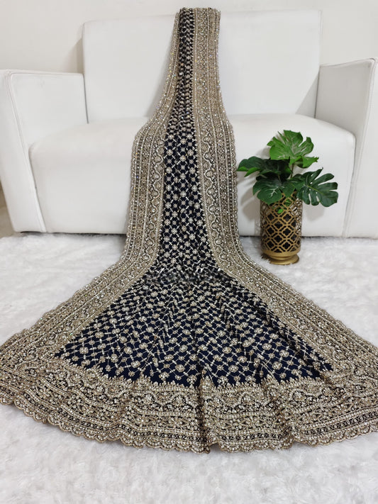 Saree Luxury Black Strass