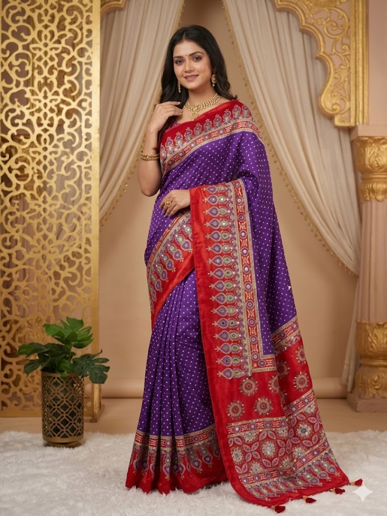 Saree Luxury Violet