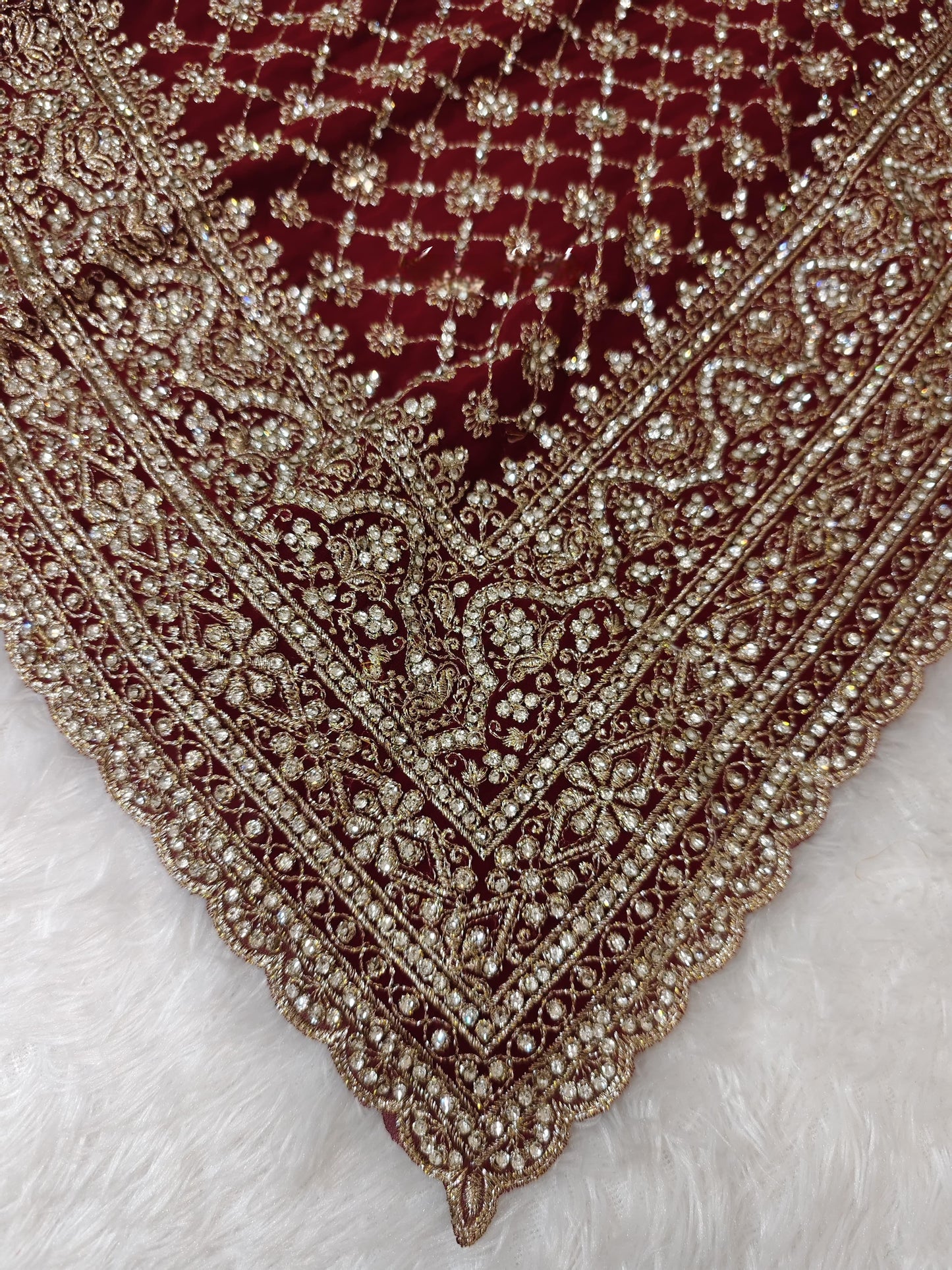 Saree Luxury Rouge Strass