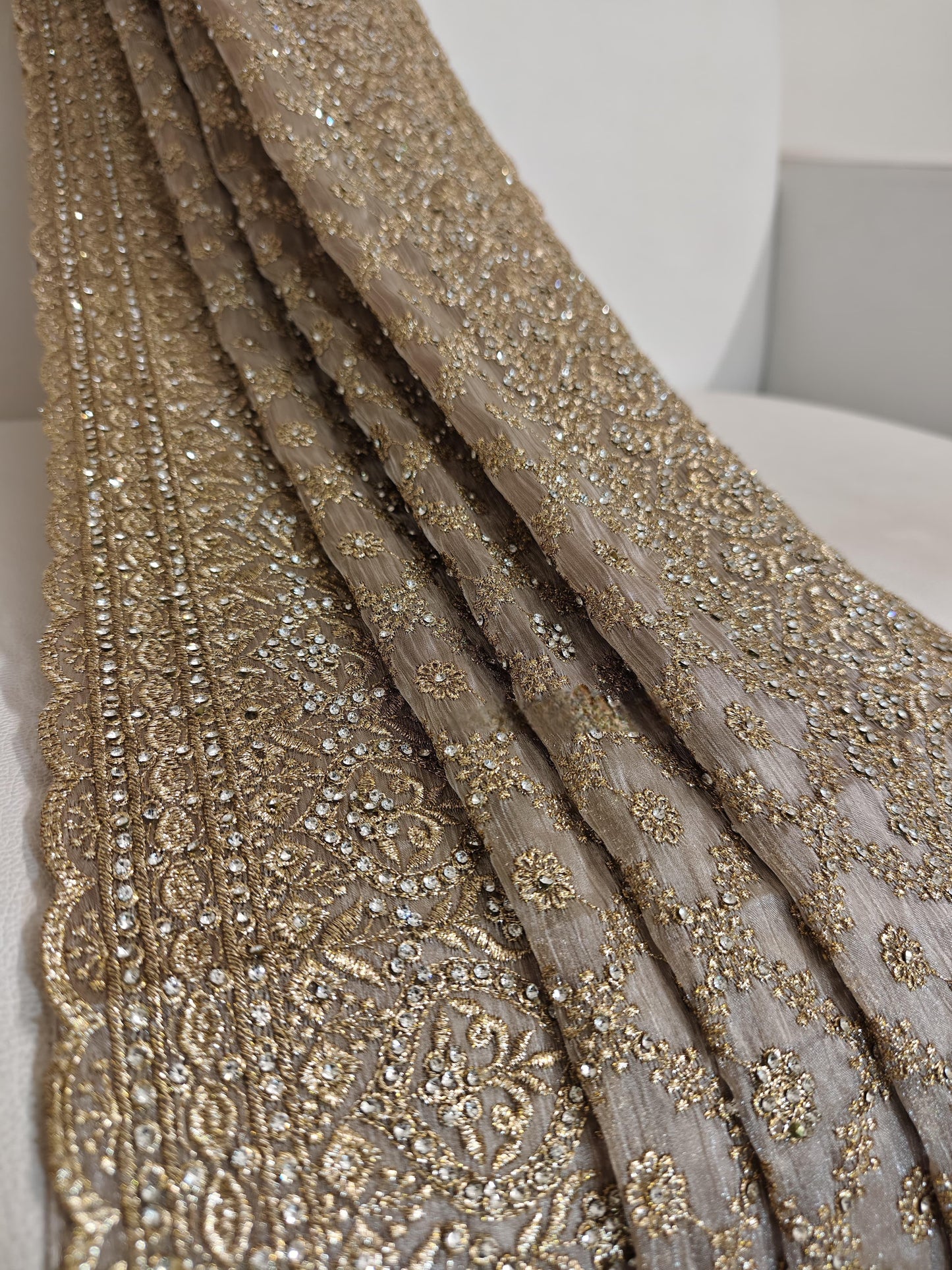 Saree Luxury Gold Strass