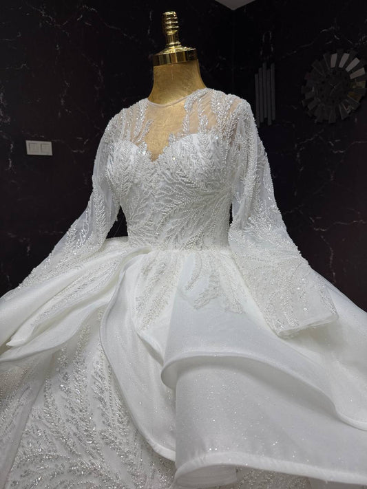 Robe de Mariée Princesse Luxury avec Cercle inclus