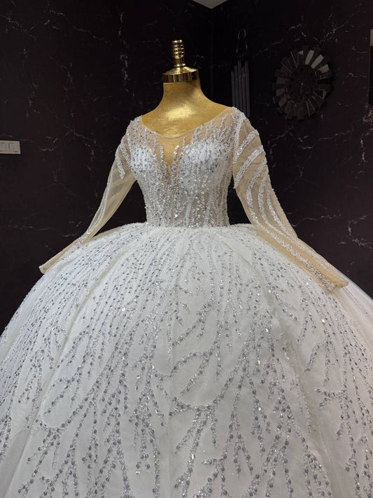 Robe de Mariée Princesse Luxury avec Cercle inclus