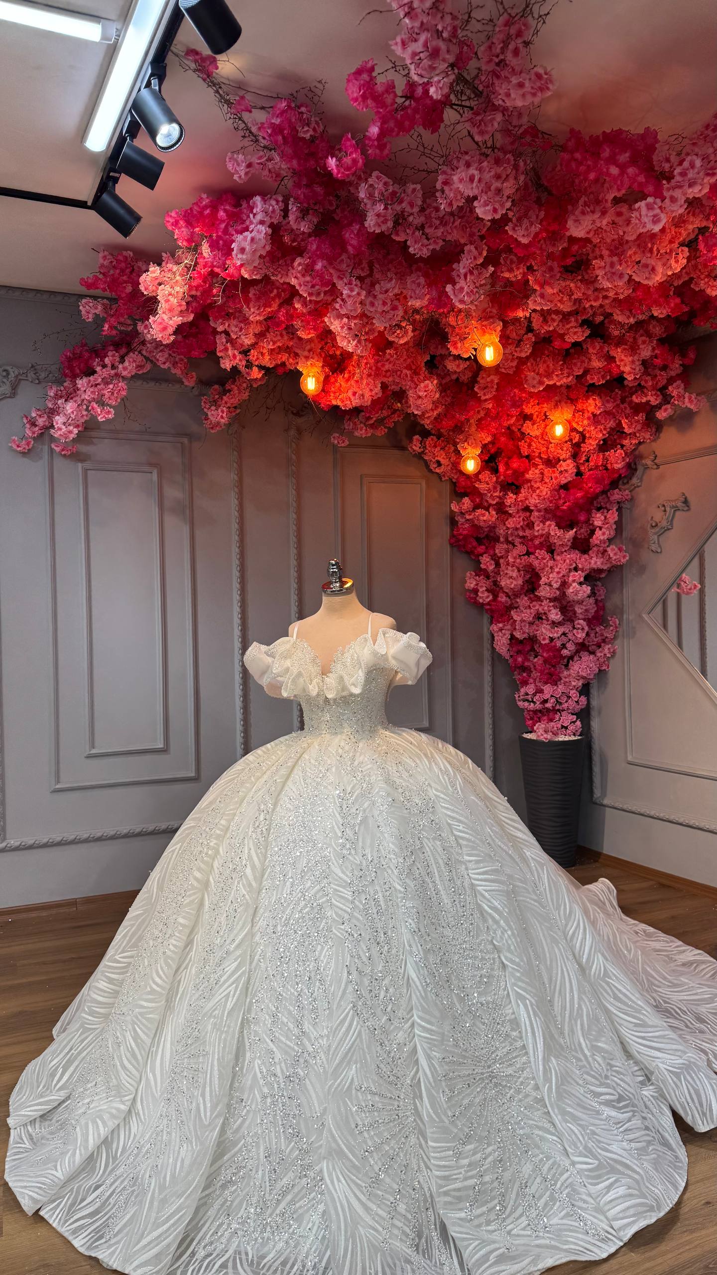 Robe de Mariée Princesse Luxury avec Cercle inclus