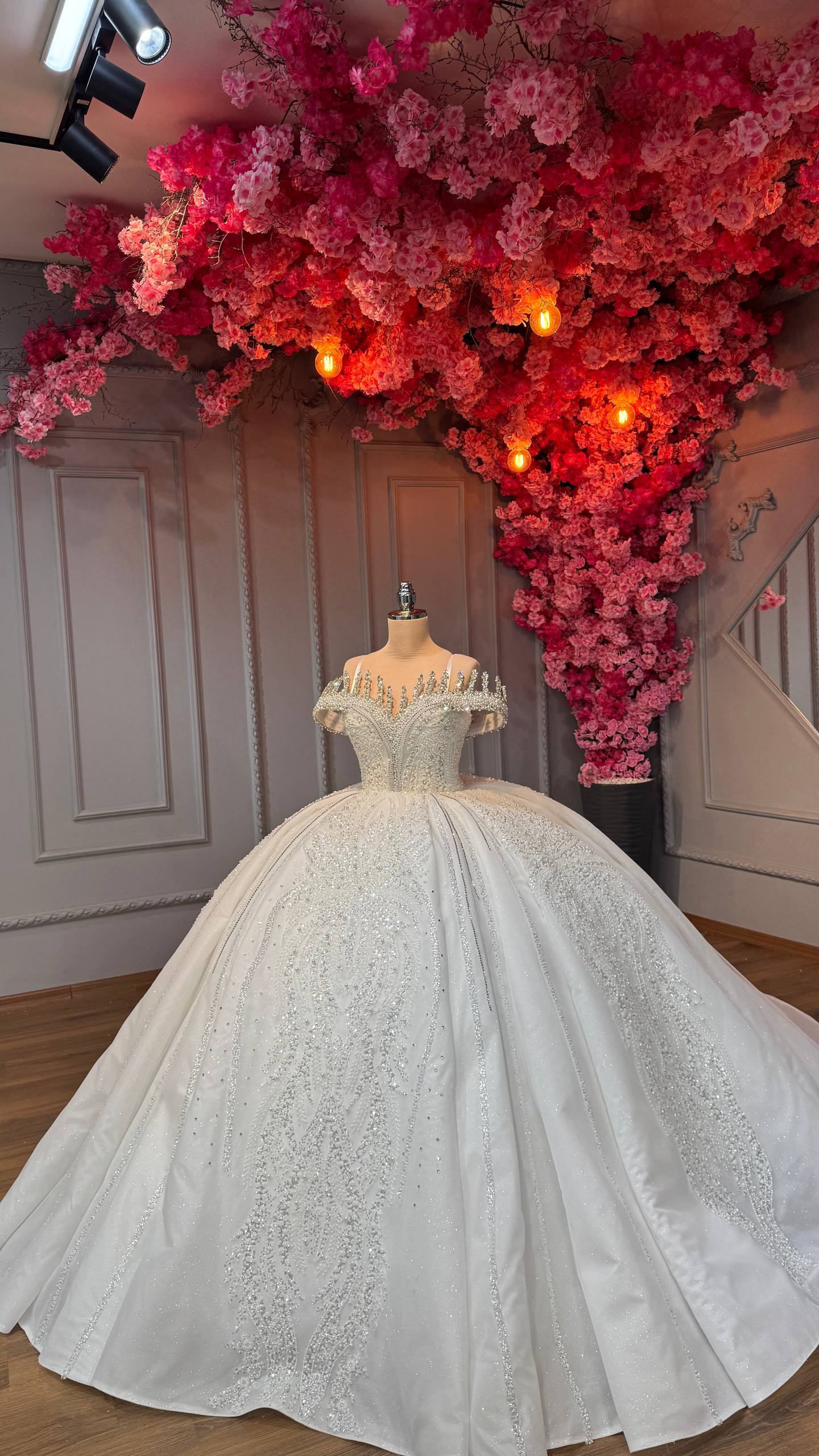 Robe de Mariée Princesse Luxury avec Cercle inclus