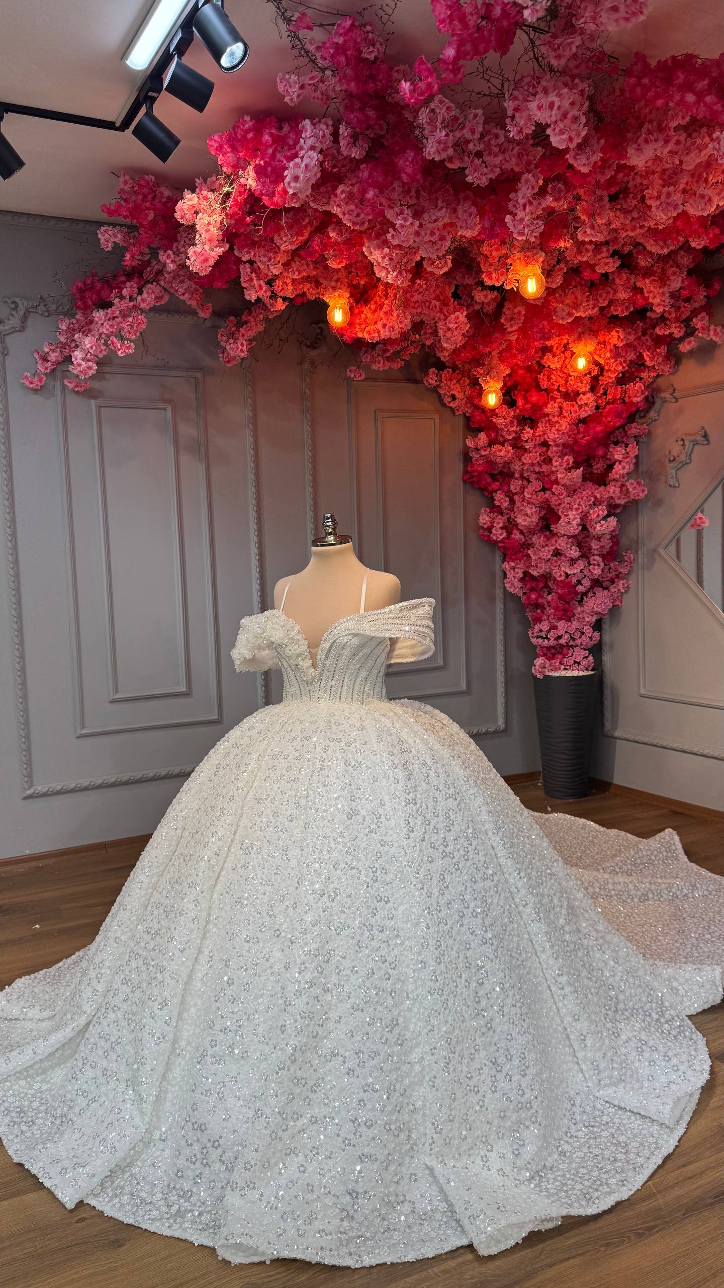Robe de Mariée Princesse Luxury avec Cercle inclus