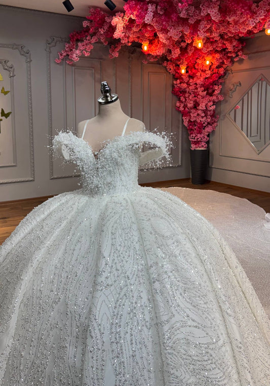 Robe de Mariée Princesse Luxury avec Cercle inclus