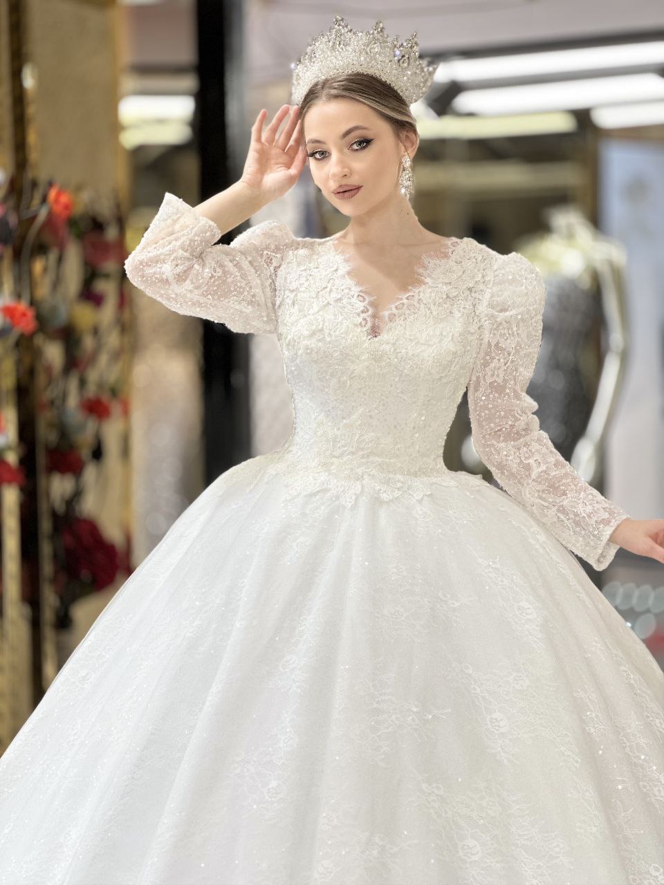 Robe de Mariée Princesse Luxury avec Cercle inclus