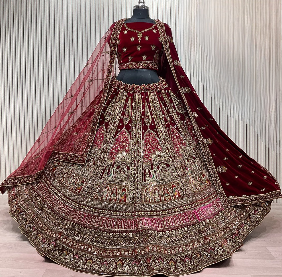 Lehenga Rouge Bridal Luxury