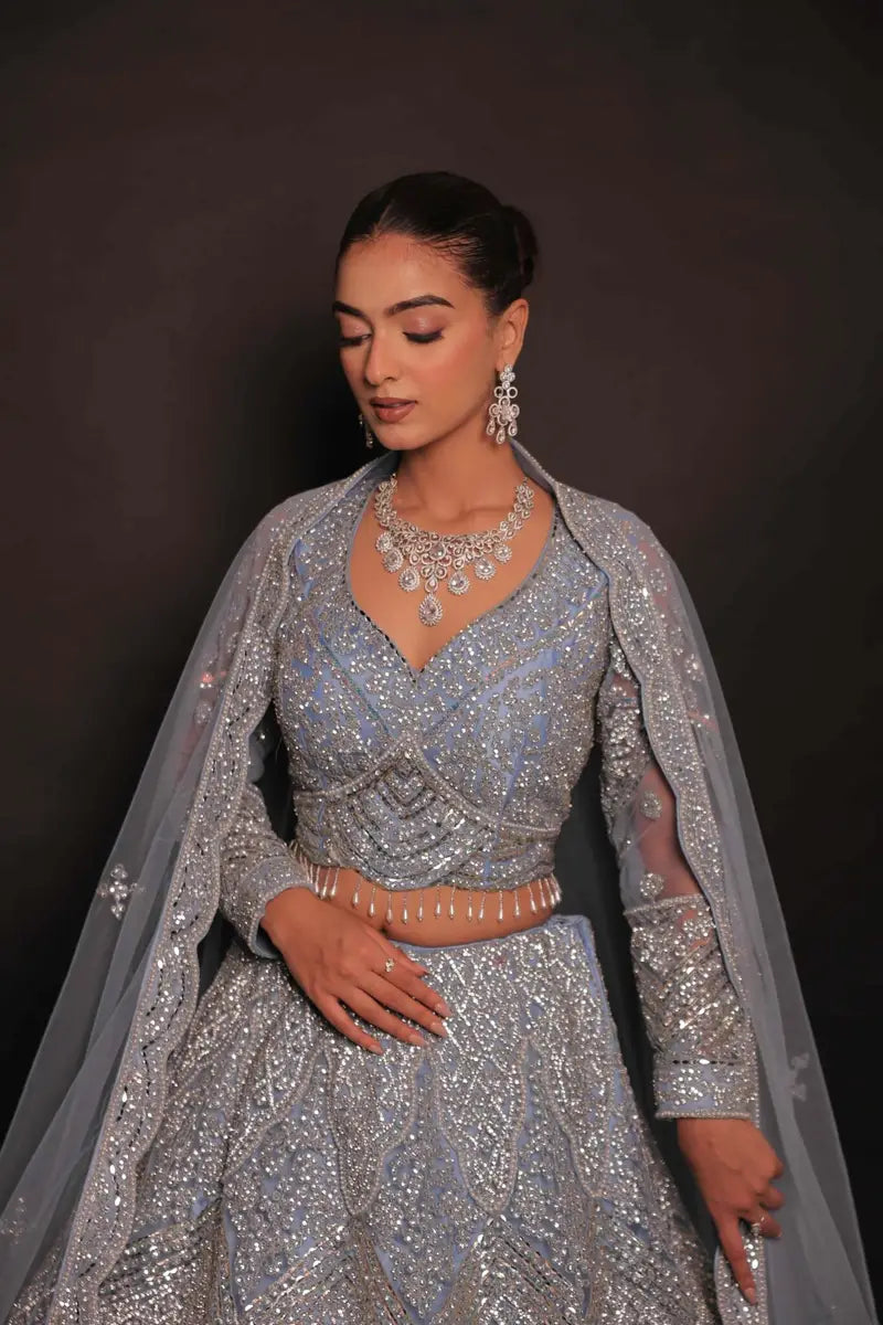 Lehenga Bleu Luxury
