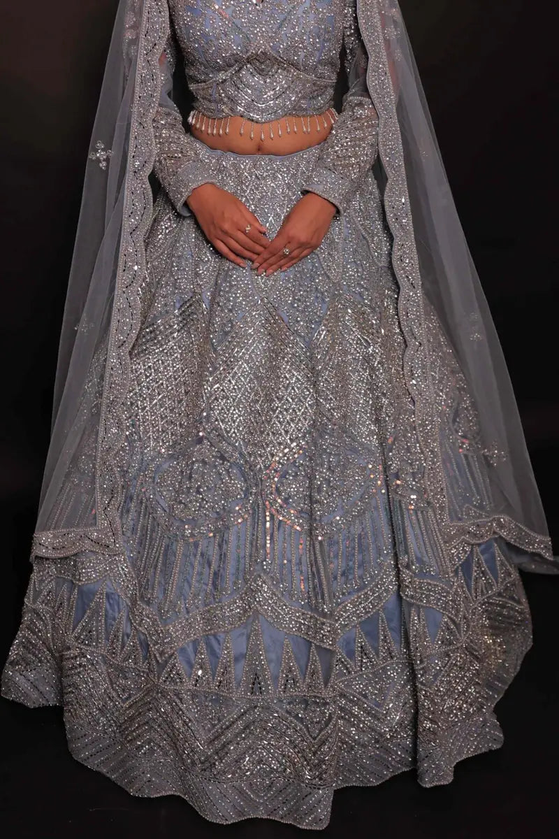 Lehenga Bleu Luxury
