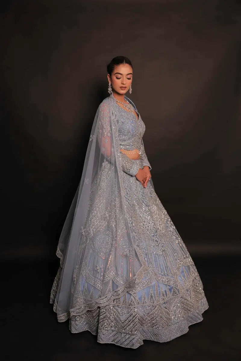 Lehenga Bleu Luxury
