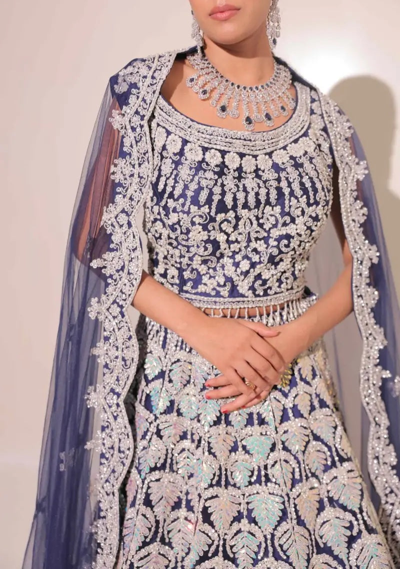 Lehenga Bleu Luxury