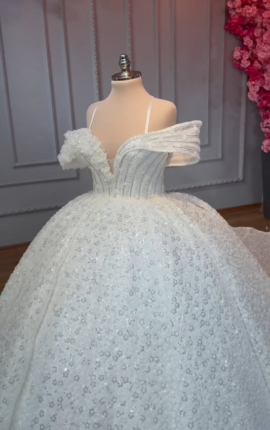 Robe de Mariée Princesse Luxury avec Cercle inclus