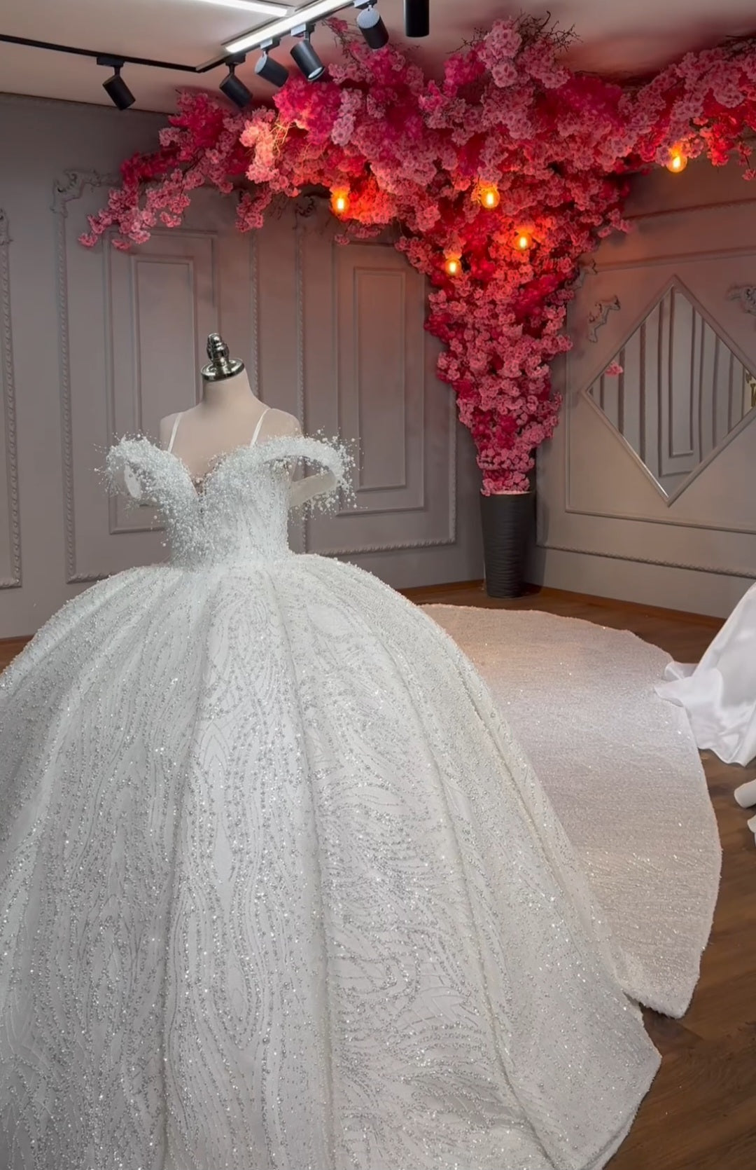 Robe de Mariée Princesse Luxury avec Cercle inclus