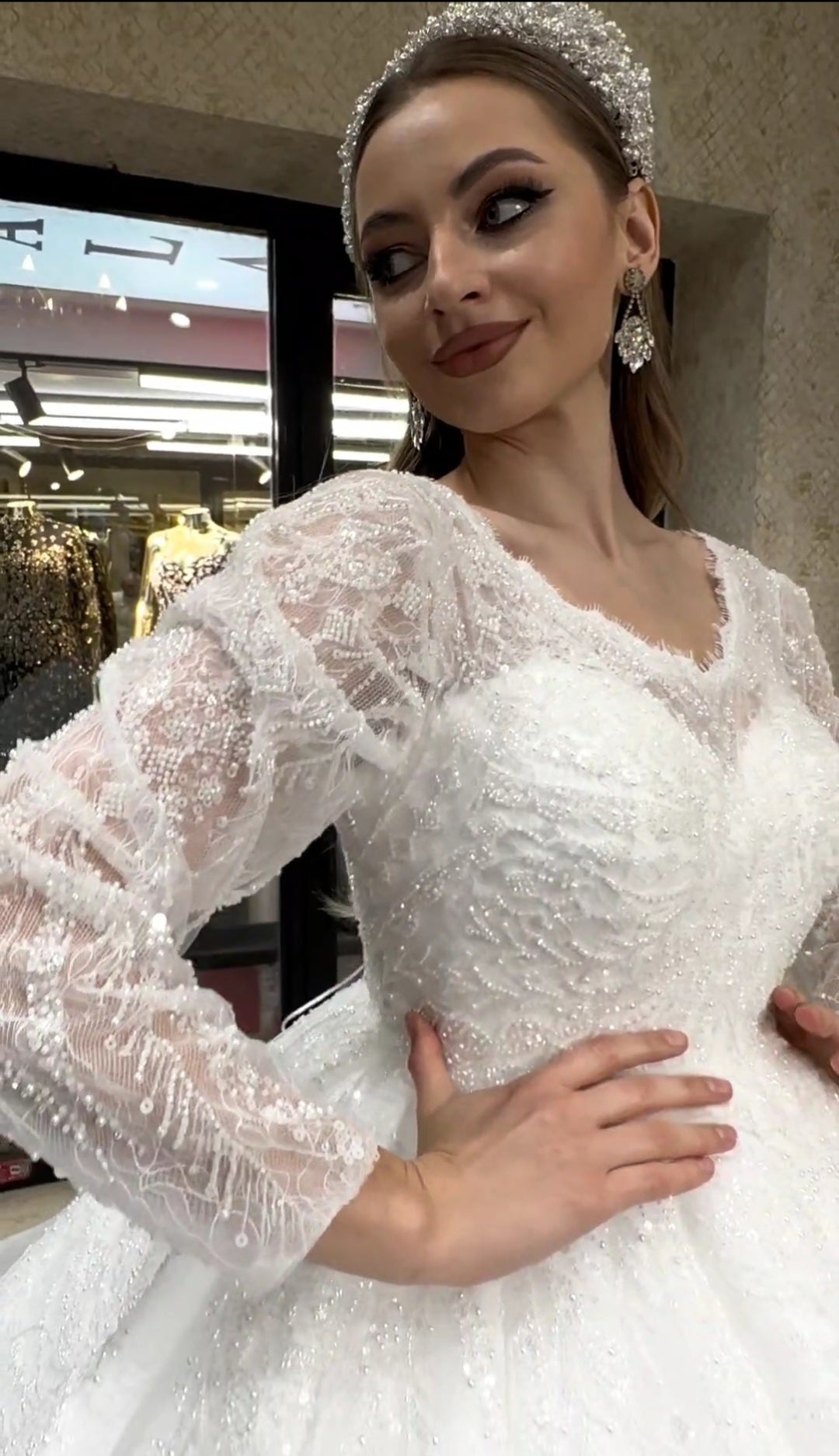 Robe de Mariée Princesse Luxury avec Cercle inclus