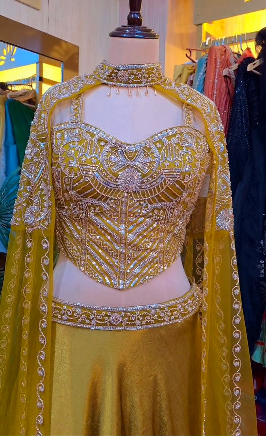 Lehenga Luxury Jaune